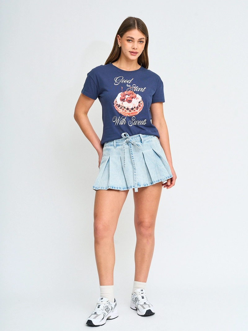 POLERA MUJER INDEX ALGODÓN MANGA CORTA - 4
