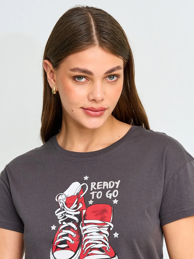 POLERA MUJER INDEX ALGODÓN MANGA CORTA - 3