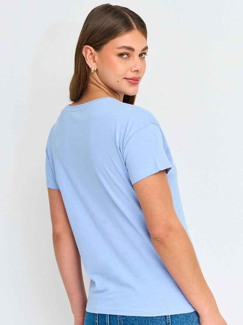 POLERA MUJER INDEX ALGODÓN MANGA CORTA - 2