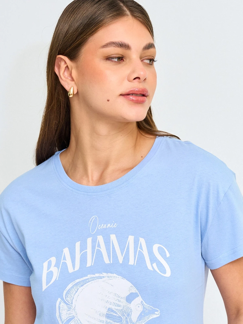 POLERA MUJER INDEX ALGODÓN MANGA CORTA - 3