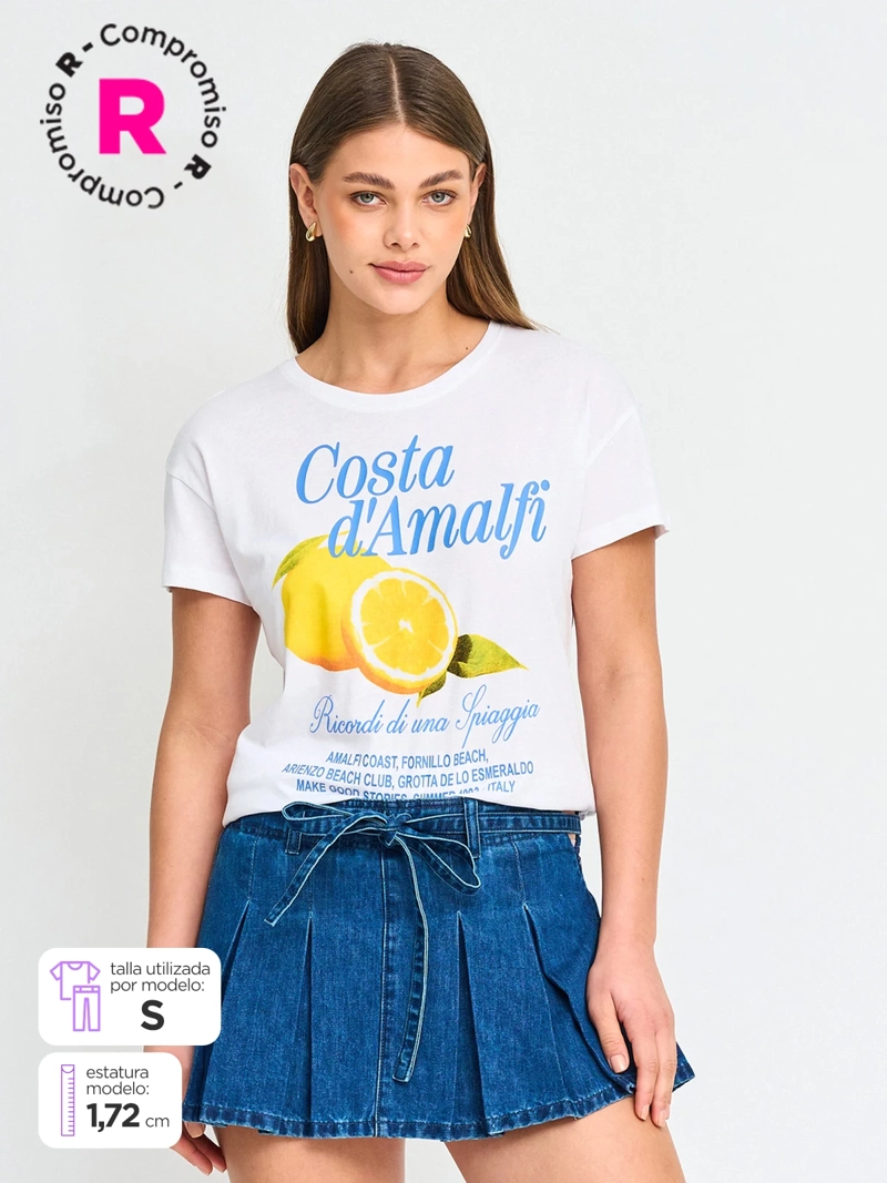 POLERA MUJER INDEX ALGODÓN MANGA CORTA - 1