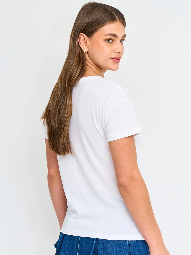 POLERA MUJER INDEX ALGODÓN MANGA CORTA - 2