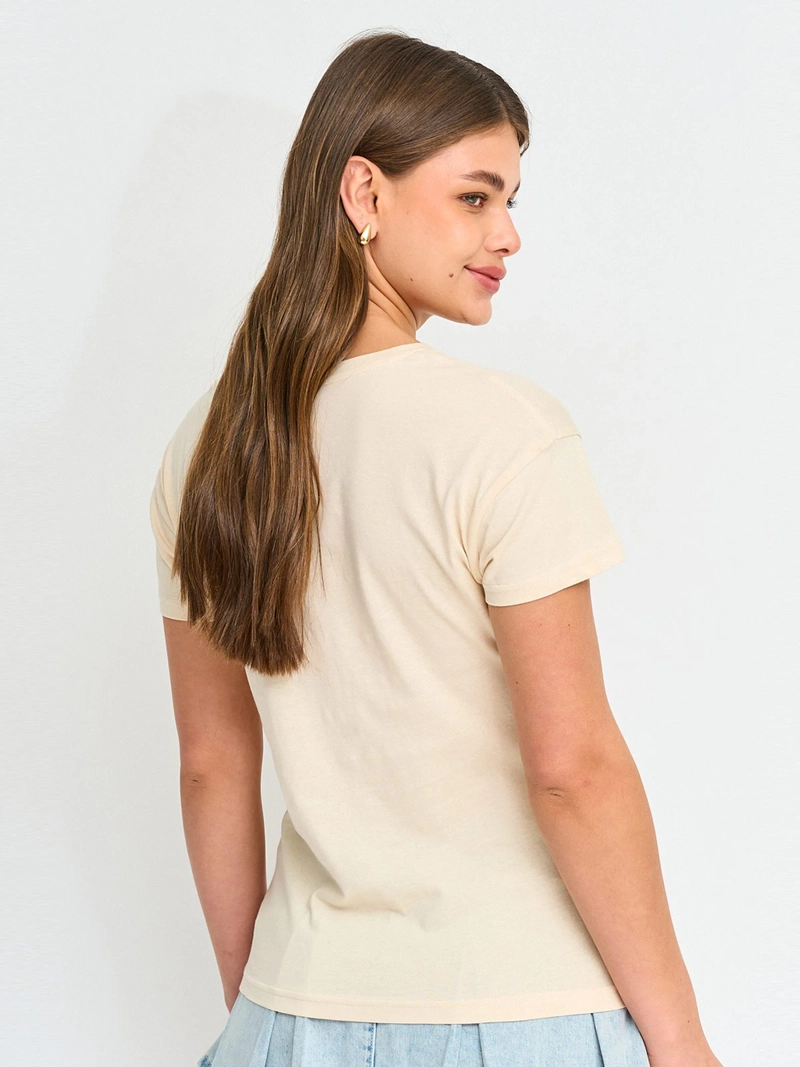 POLERA MUJER INDEX ALGODÓN MANGA CORTA - 2