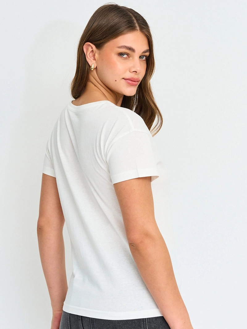 POLERA MUJER INDEX ALGODÓN MANGA CORTA - 2