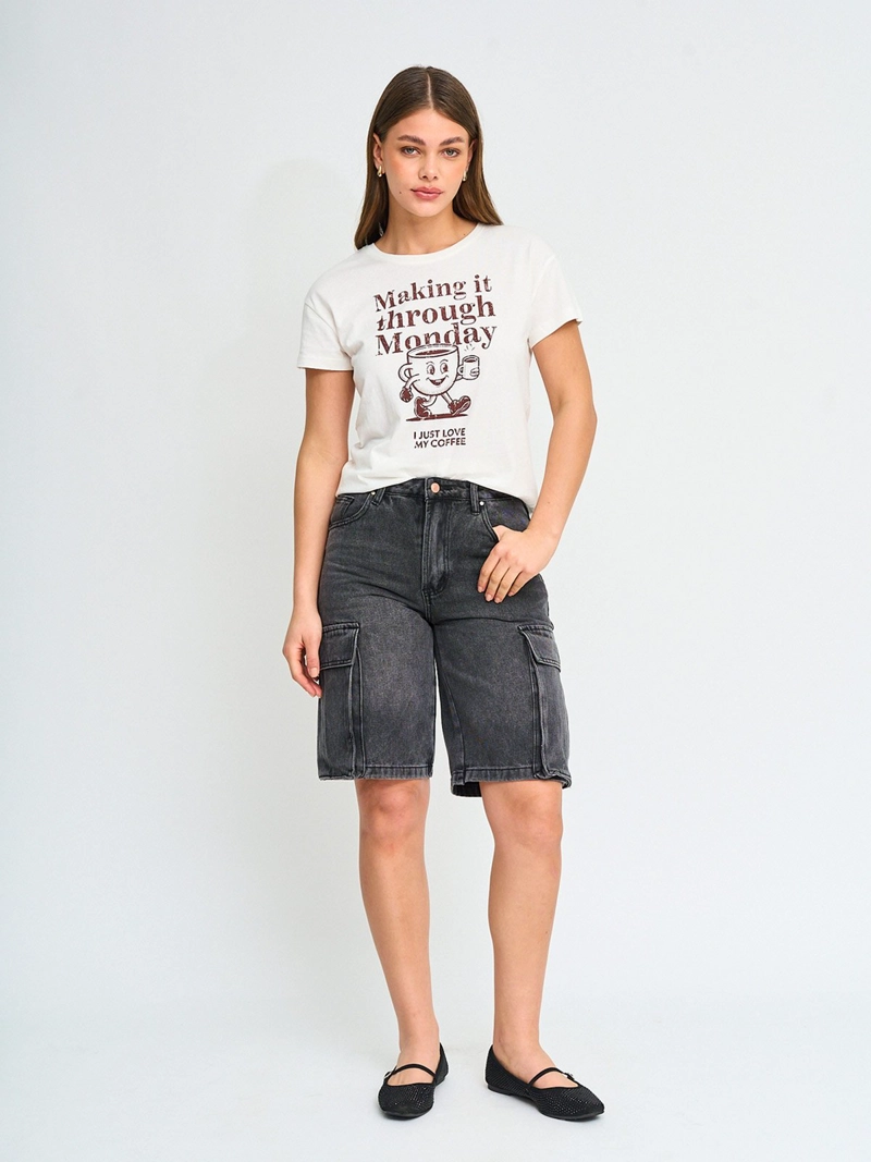POLERA MUJER INDEX ALGODÓN MANGA CORTA - 4