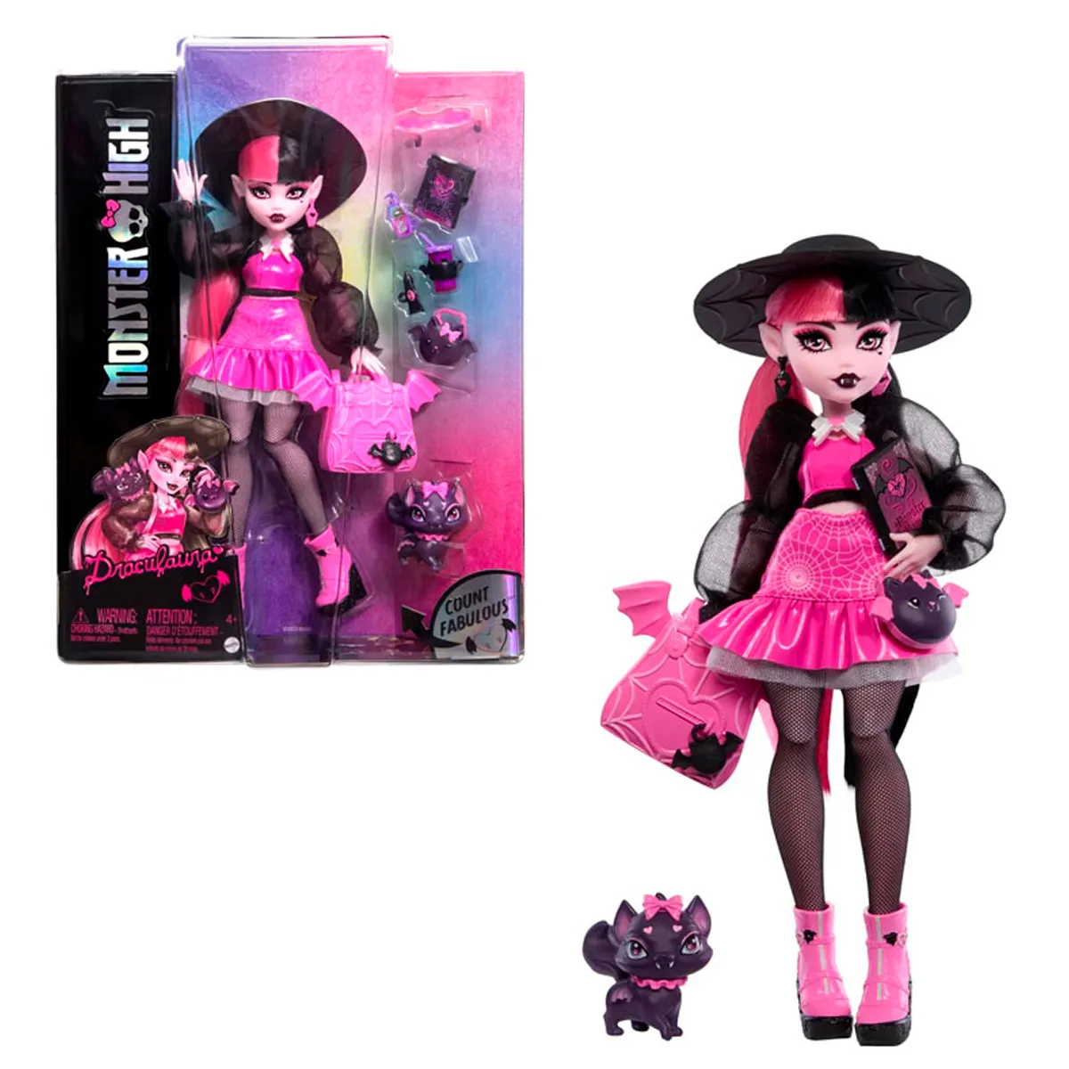 MUÑECA MONSTER HIGH DRACULAURA NUEVO LOOK - 3