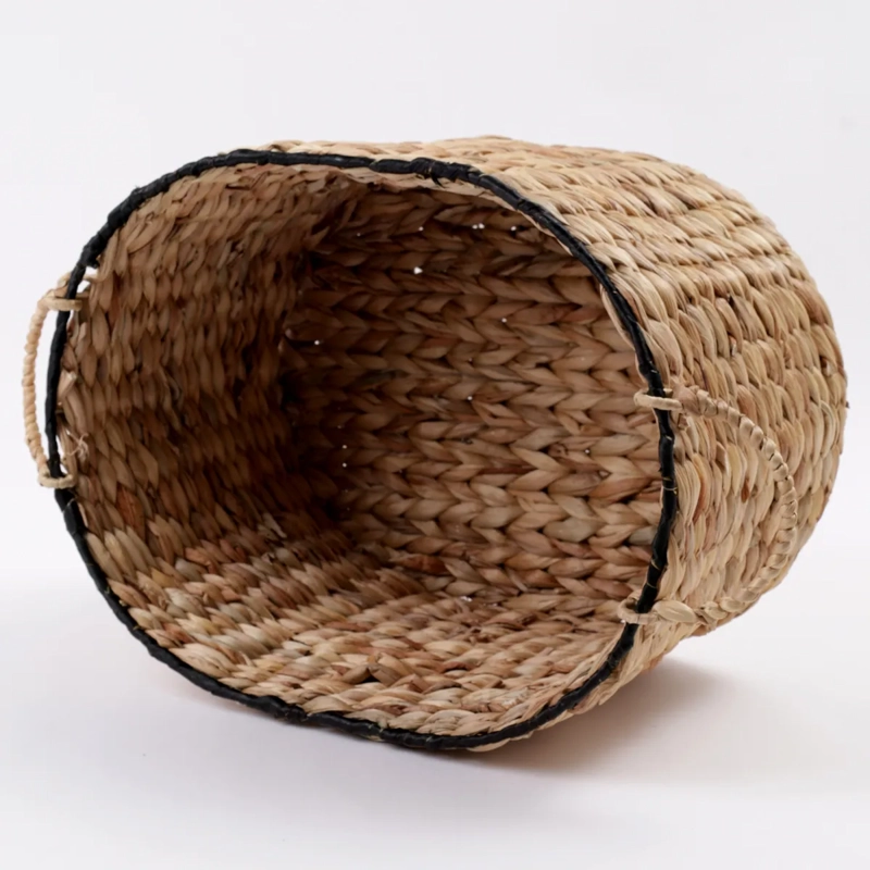 CANASTO DECORATIVO RIPLEY HOME BORDE 34CM NEGRO - 3