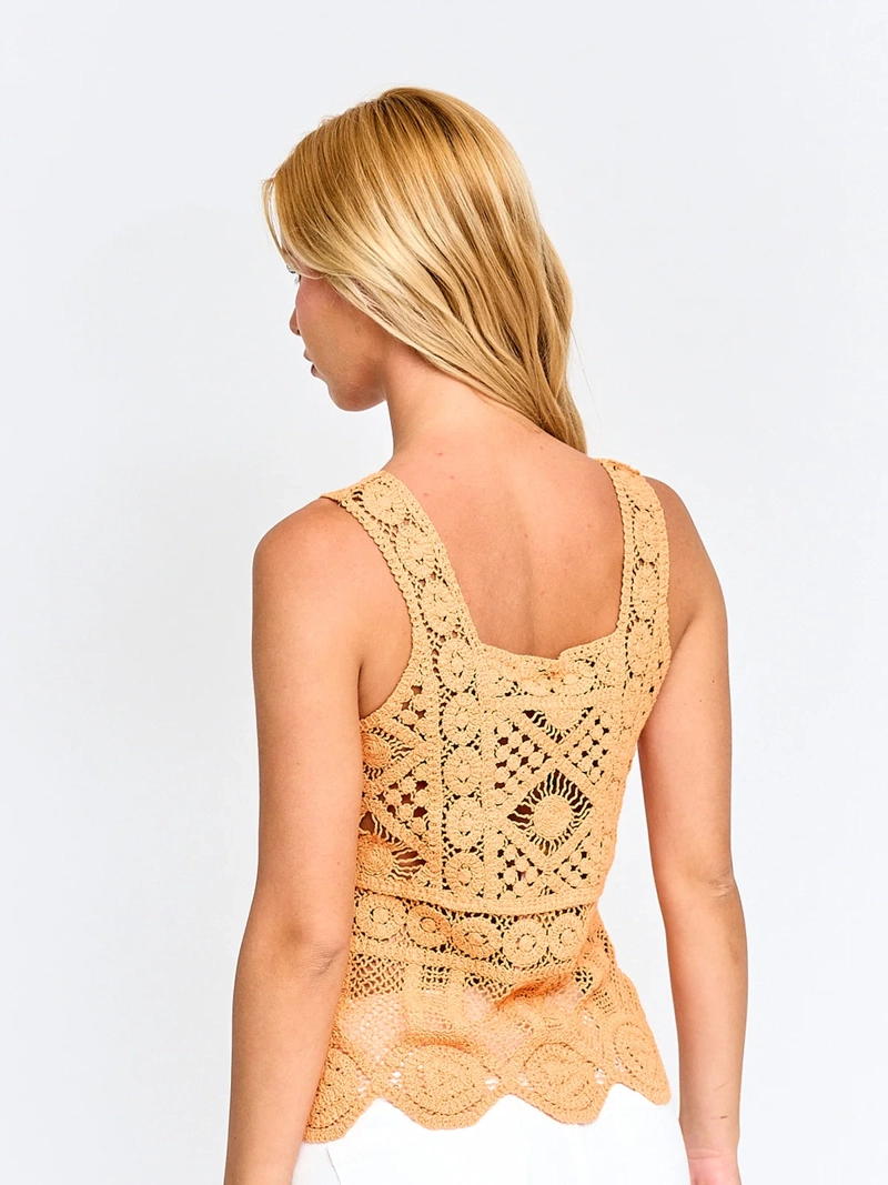 POLERA MUJER PEPE JEANS ALGODÓN CROCHET - 2