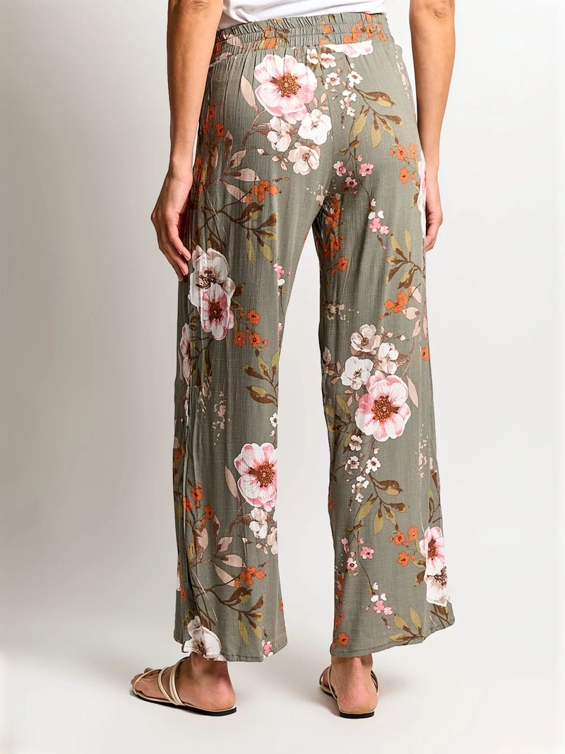 PANTALÓN MUJER AZIZ LINO ESTAMPADO - 3