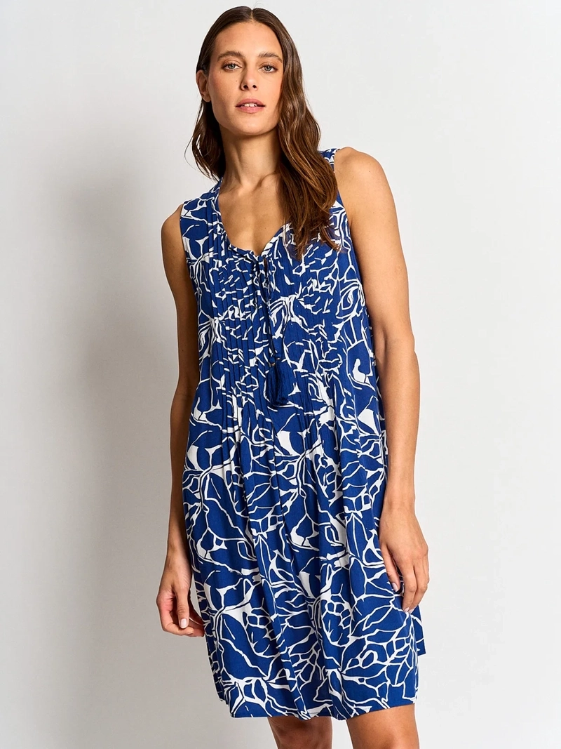 VESTIDO MUJER AZIZ CORTO ESTAMPADO - 2