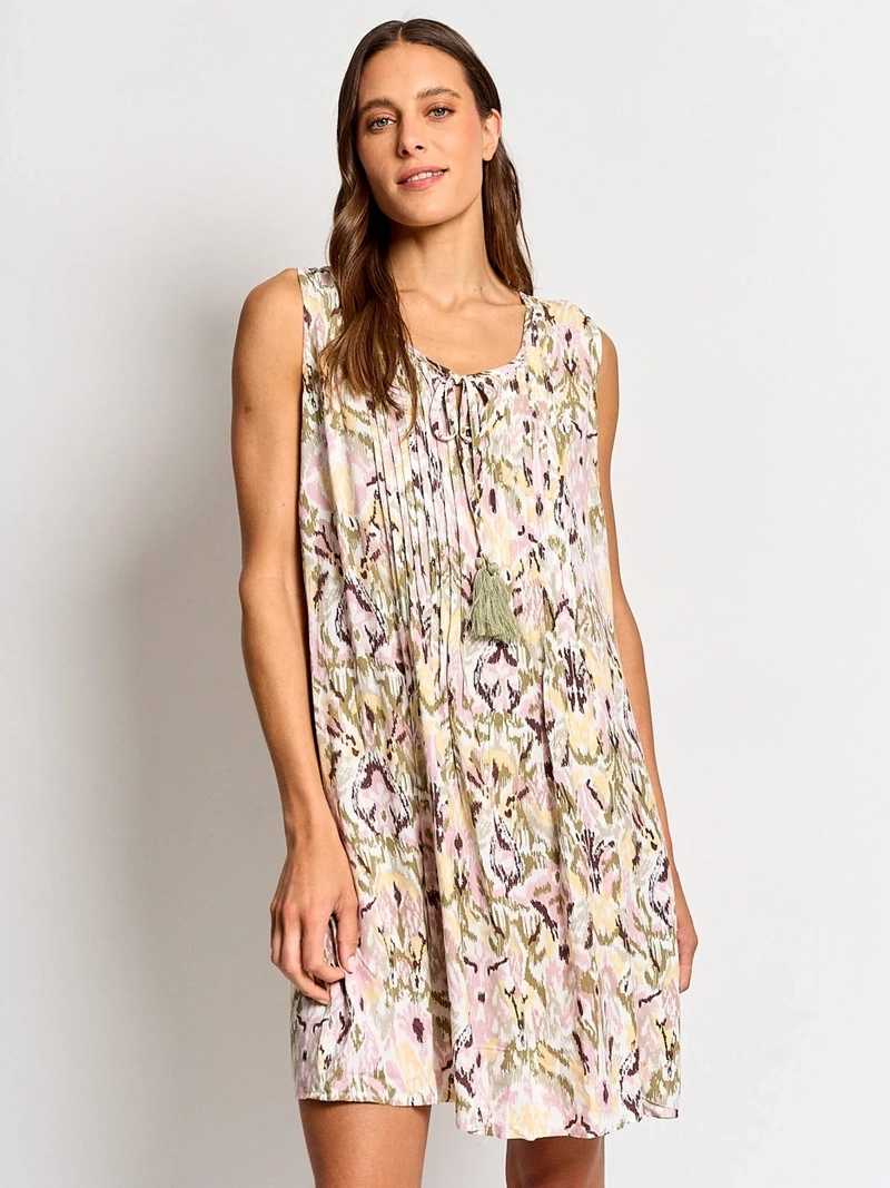 VESTIDO MUJER AZIZ CORTO ESTAMPADO - 2