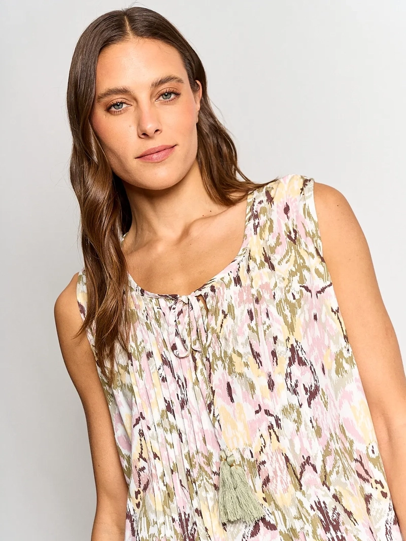 VESTIDO MUJER AZIZ CORTO ESTAMPADO - 4