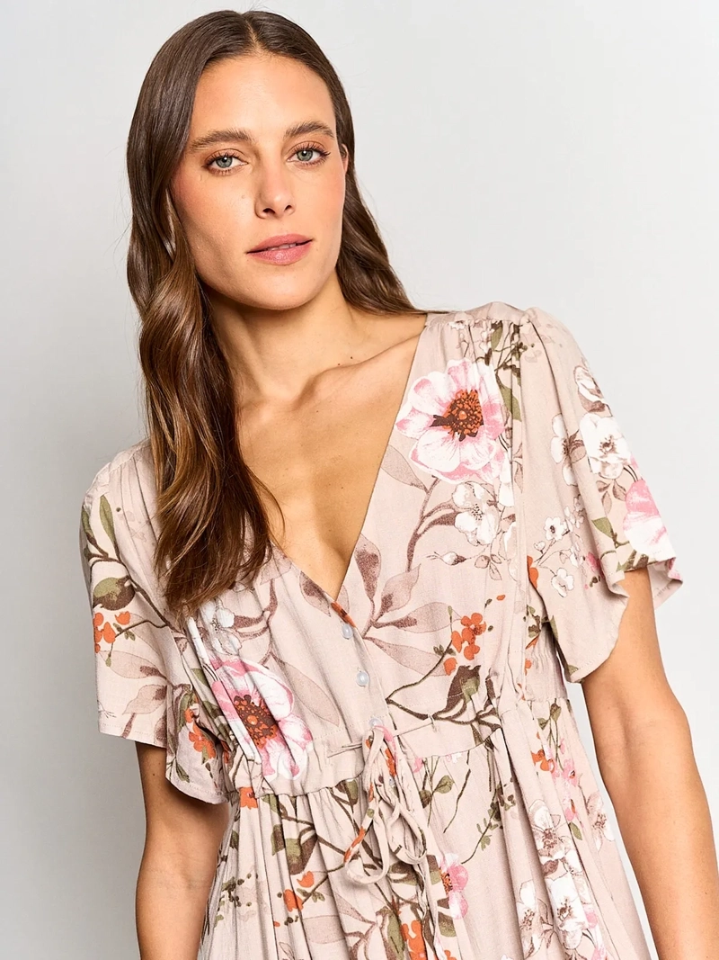 VESTIDO MUJER AZIZ LARGO ESTAMPADO - 4