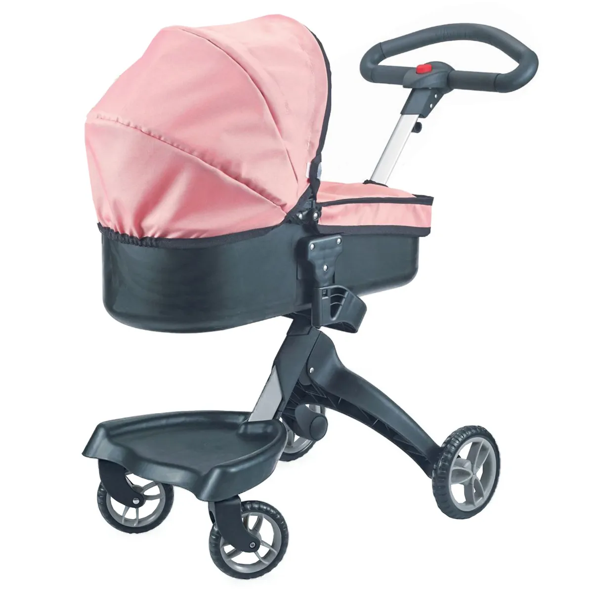 COCHE CUNA KIDSCOOL JUGUETE PARA MUÑECA ROSADO - 3