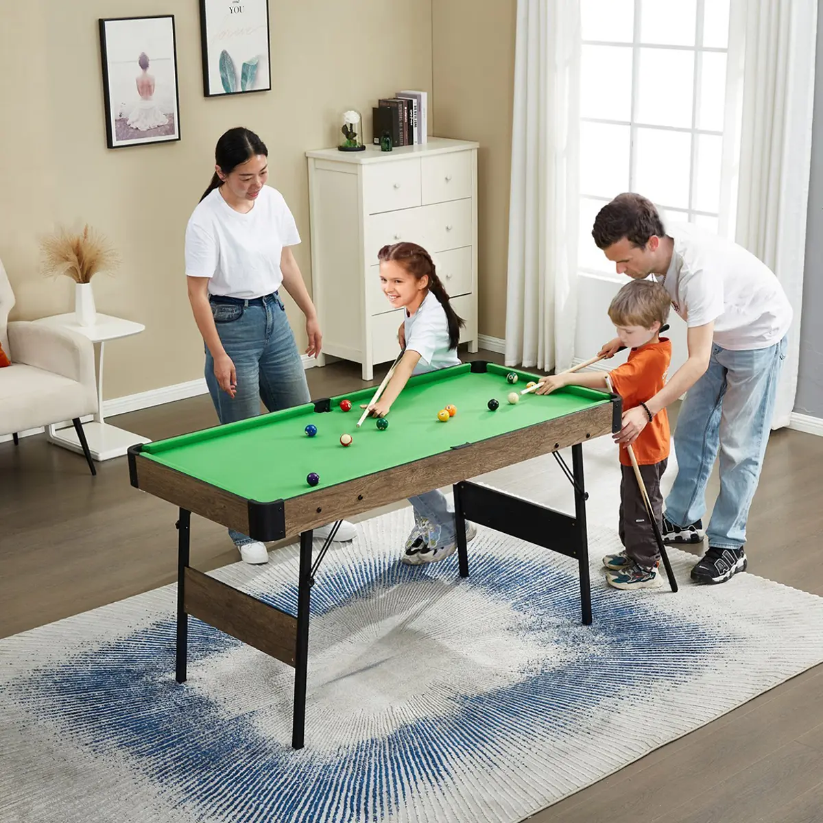MESA DE POOL KIDSCOOL 48 81 X 61 X 122 CM VERDE - 3