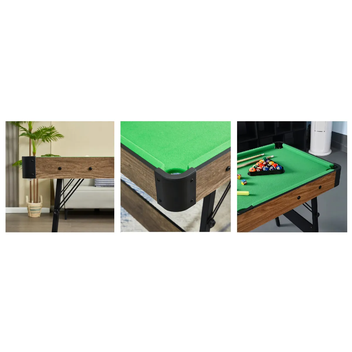 MESA DE POOL KIDSCOOL 48 81 X 61 X 122 CM VERDE - 4