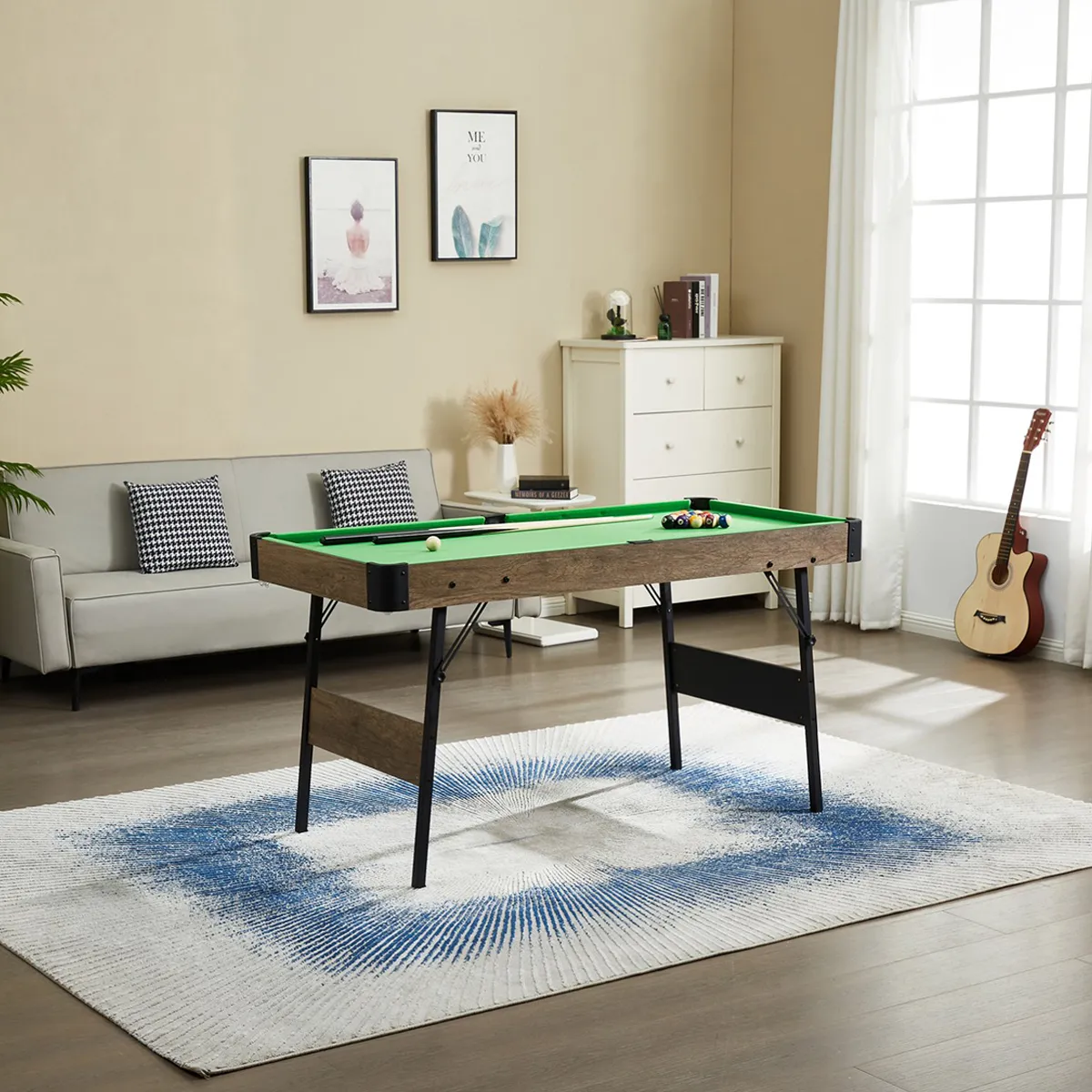 MESA DE POOL KIDSCOOL 48 81 X 61 X 122 CM VERDE - 5
