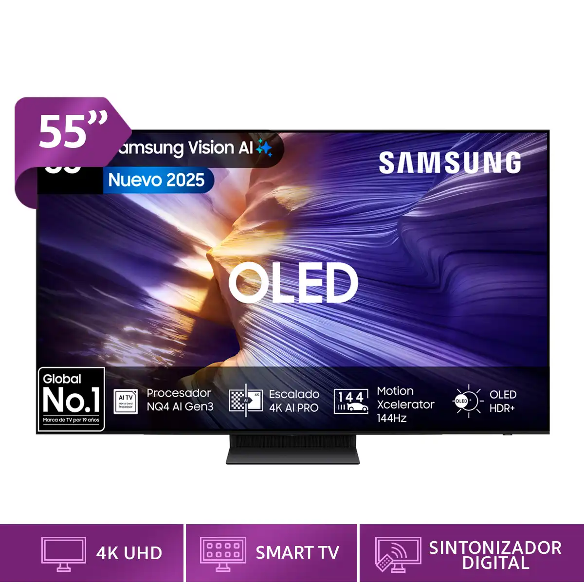 SMART TV SAMSUNG OLED 4K UHD 55 S90F VISION AI - 1