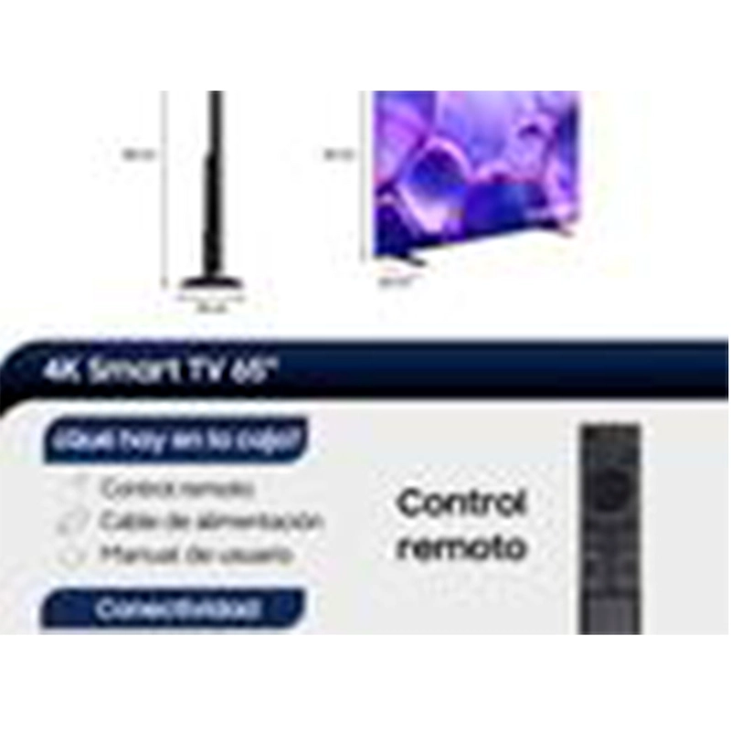 SMART TV SAMSUNG LED 4K UHD 65 CRYSTAL U8000F Negro, foto 10