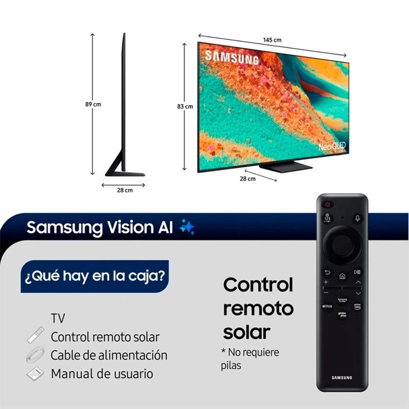 SMART TV SAMSUNG 65 NEO QLED MINI LED 4K QN85F VISION AI (2025) - 3