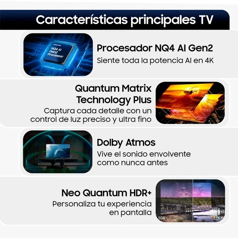 SMART TV SAMSUNG 65 NEO QLED MINI LED 4K QN85F VISION AI (2025) - 4