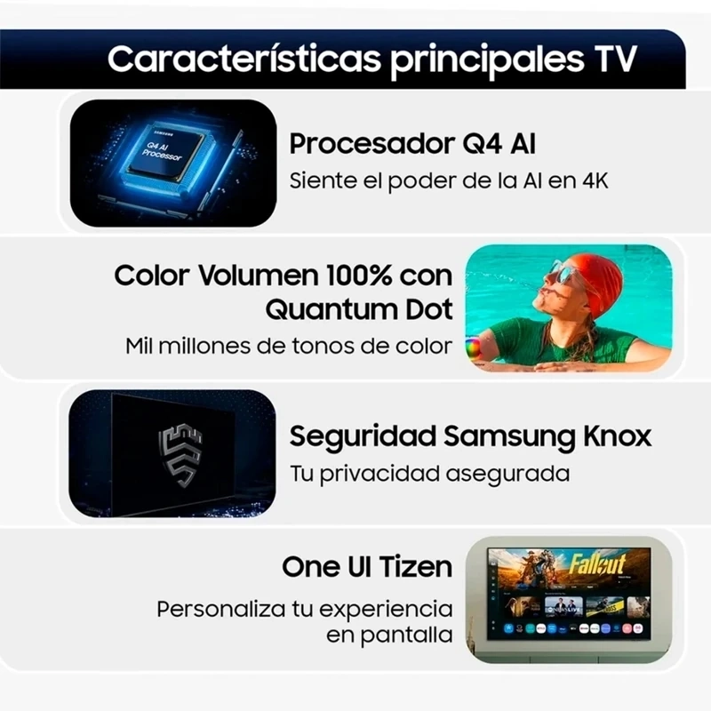 SMART TV SAMSUNG QLED 4K UHD 65” Q7FA VISION AI - 4