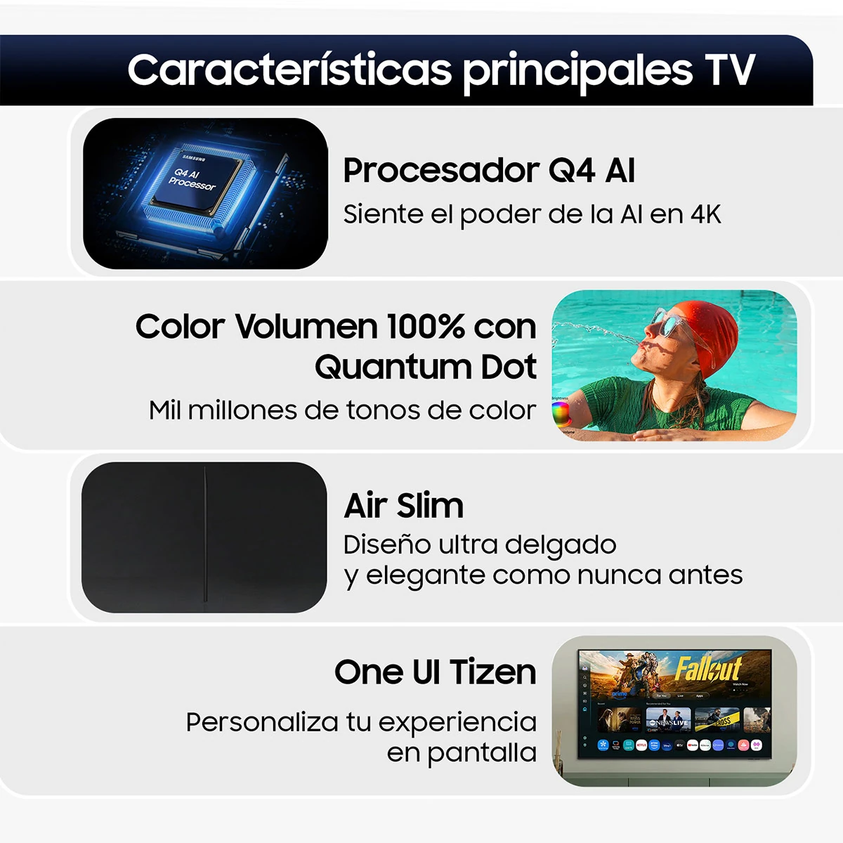 SMART TV SAMSUNG QLED 4K UHD 65” Q8F VISION AI - 4