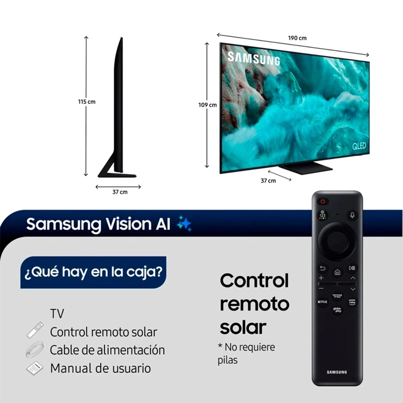 SMART TV SAMSUNG QLED 4K UHD 85 Q7F5 VISION AI - 3