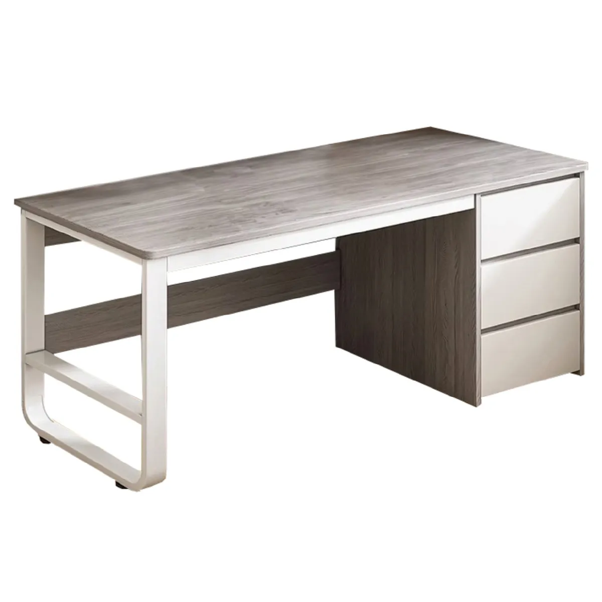 ESCRITORIO TODO PRODUCTOS EJECUTIVO METAL 3 CAJONES GRIS - 1
