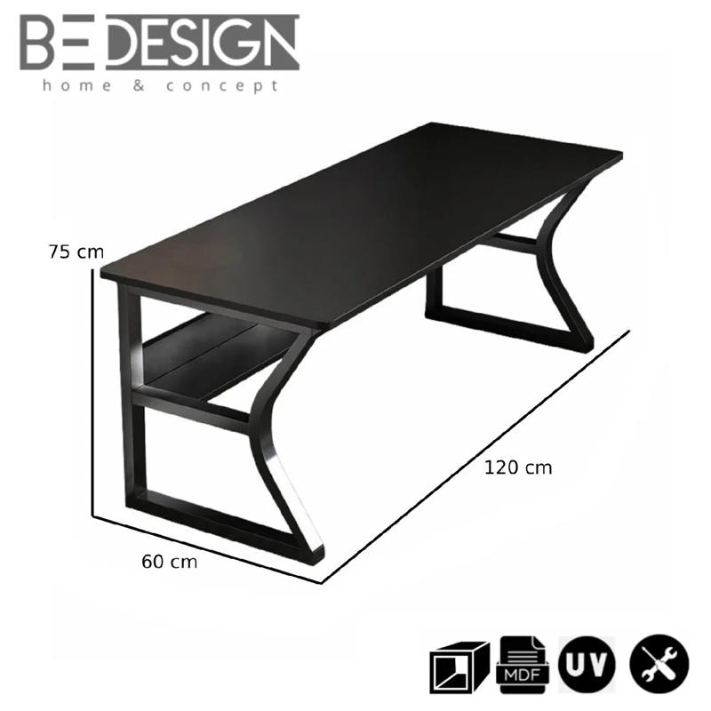 ESCRITORIO TODO PRODUCTOS GAMER METAL NEGRO - 2