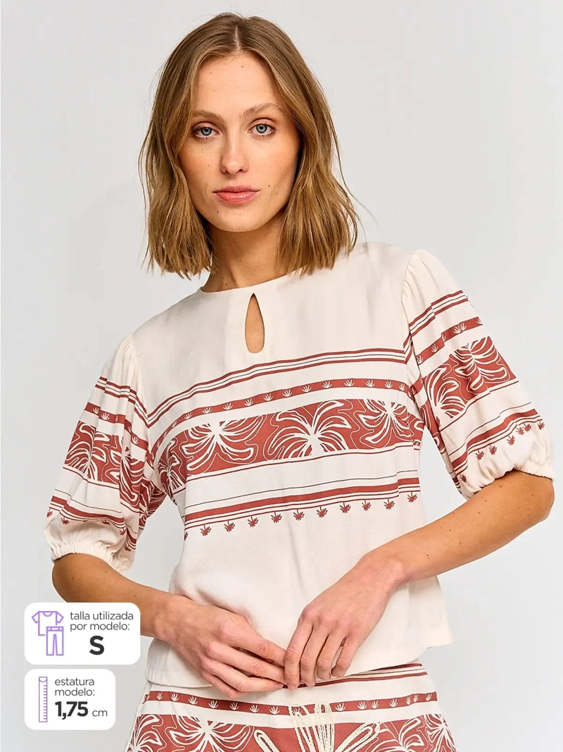 BLUSA MUJER MARQUIS MANGA GLOBO