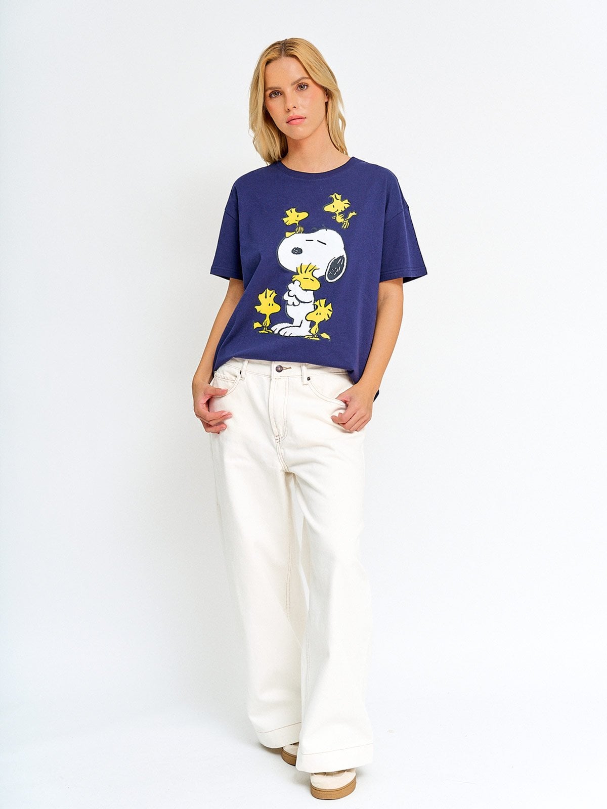 POLERA MUJER INDEX ALGODÓN MANGA CORTA SNOOPY - 4