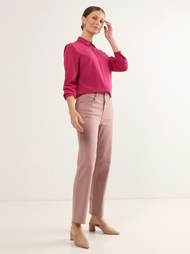JEANS MUJER MA GRIFFE RECTO ALGODÓN TIRO ALTO - 2