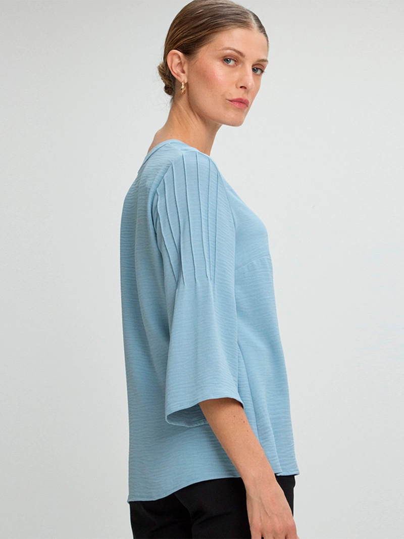 BLUSA MUJER MA GRIFFE MANGA LARGA CUELLO MAO - 4