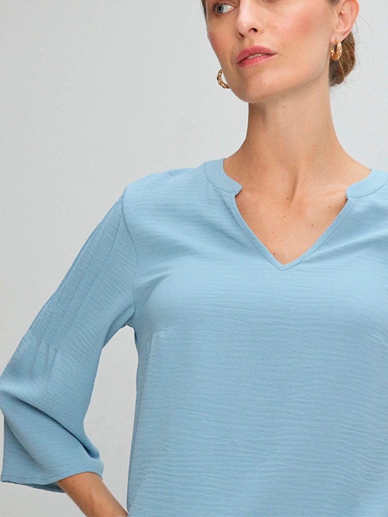 BLUSA MUJER MA GRIFFE MANGA LARGA CUELLO MAO - 5