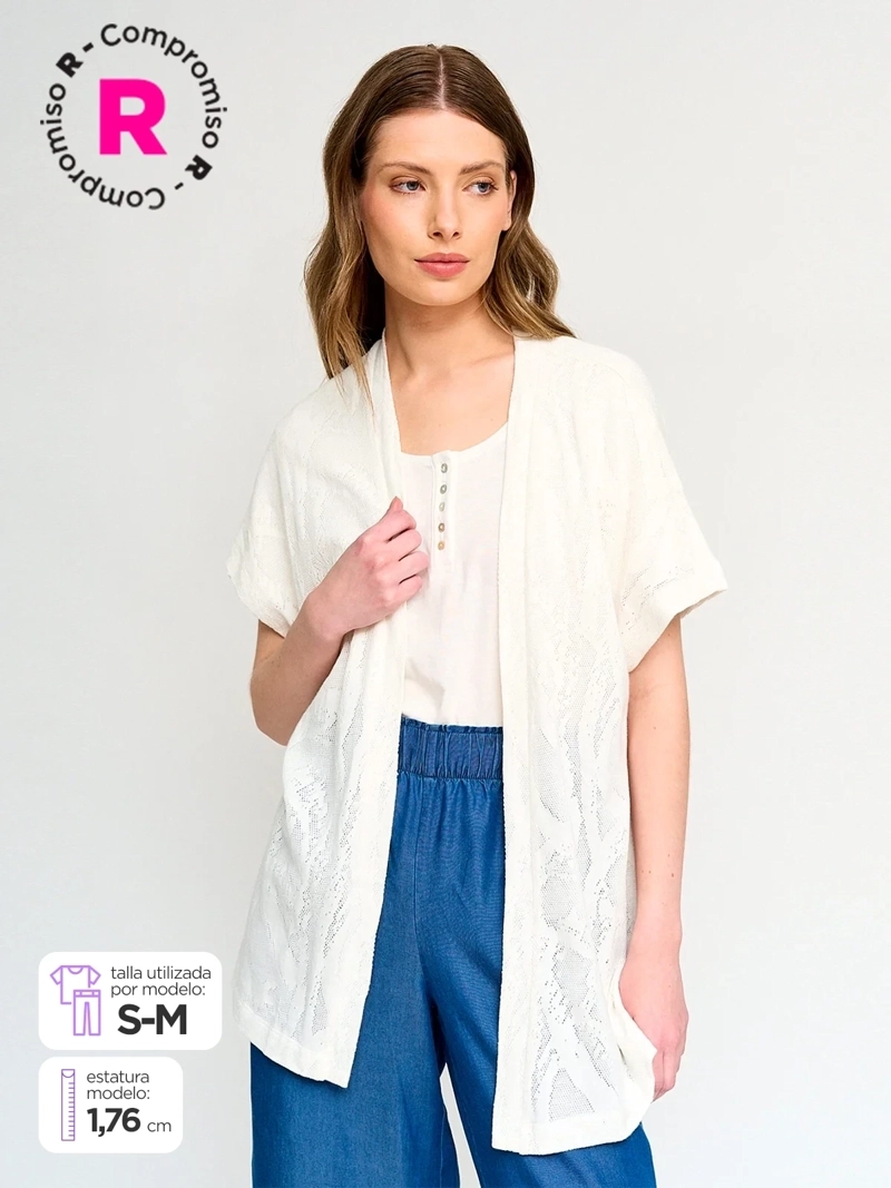 CARDIGAN MUJER AZIZ ALGODÓN
