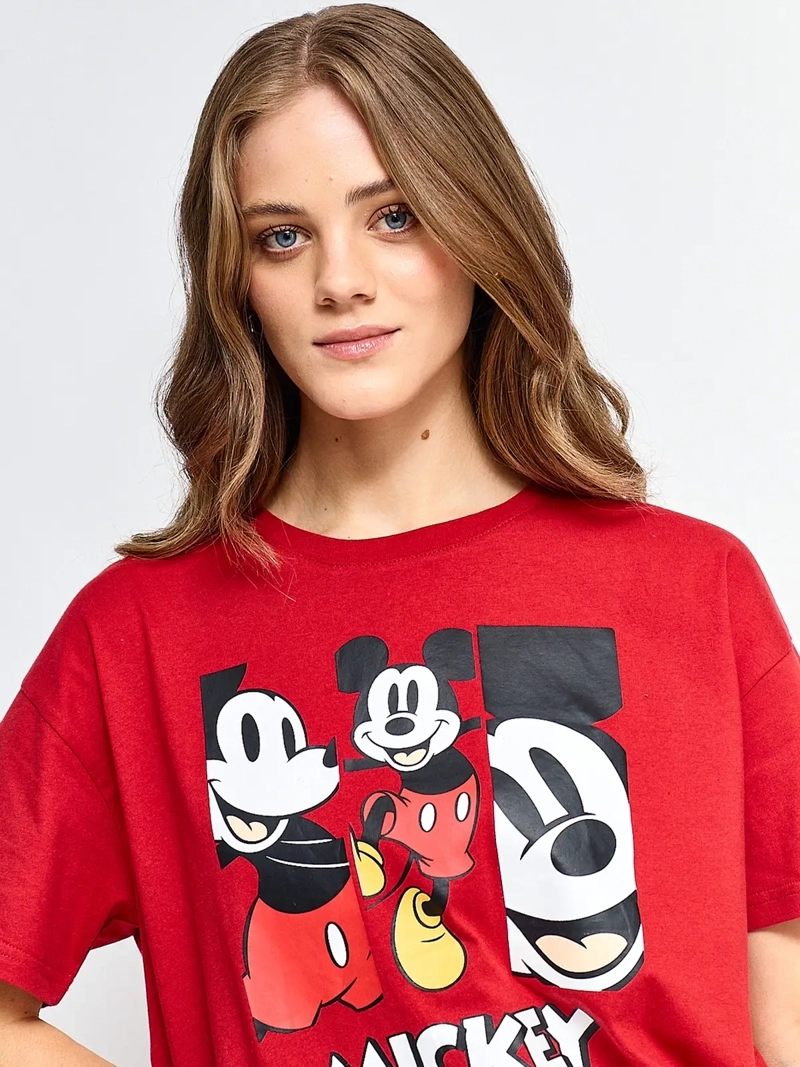POLERA MUJER INDEX ALGODÓN MANGA CORTA MICKEY - 3