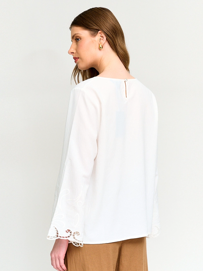 BLUSA MUJER CACHAREL MANGA 3/4 TEXTURADA - 2