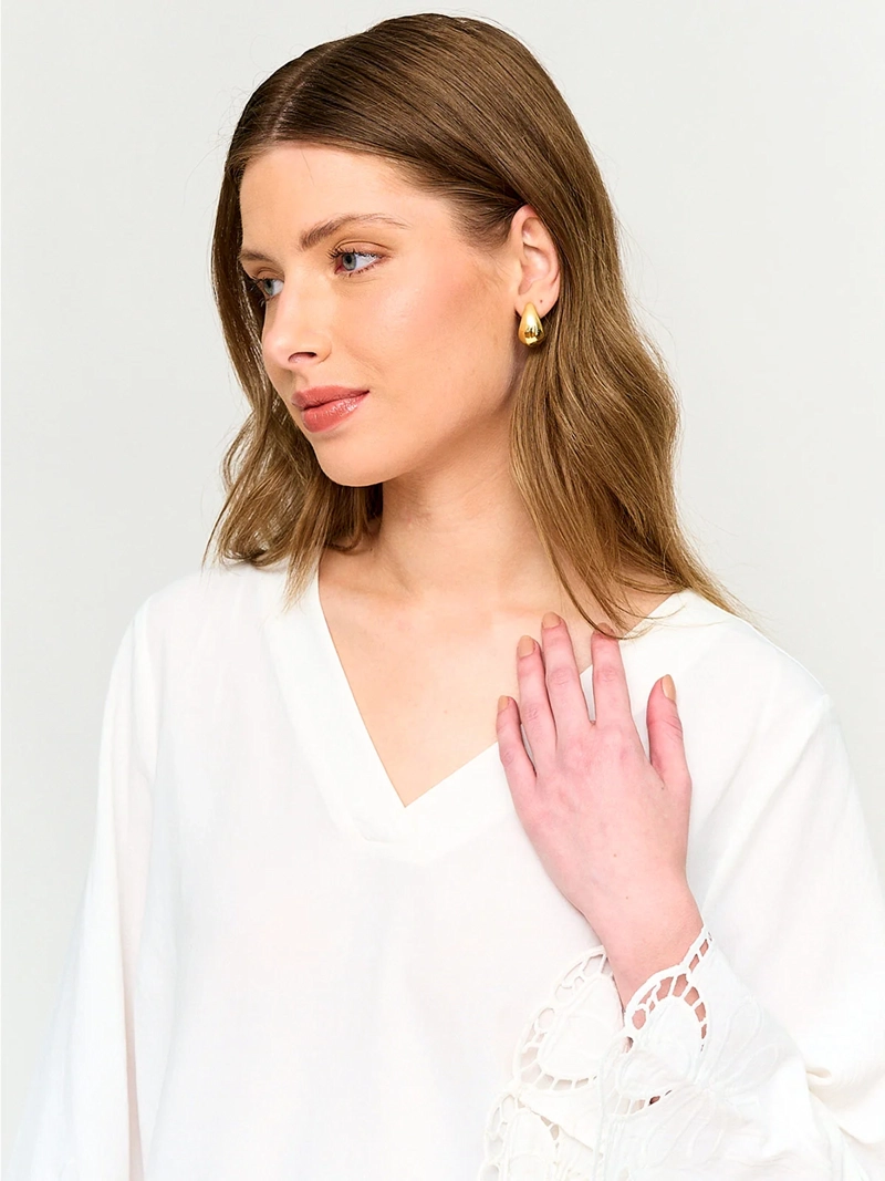 BLUSA MUJER CACHAREL MANGA 3/4 TEXTURADA - 3