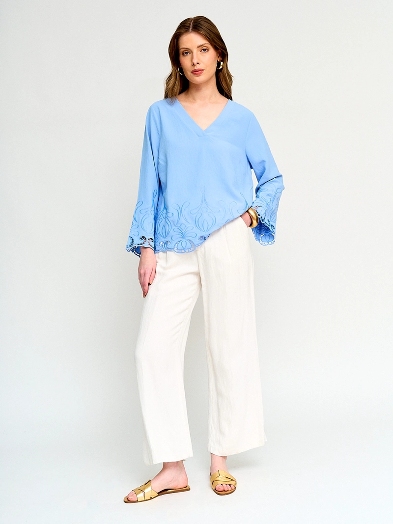 BLUSA MUJER CACHAREL MANGA 3/4 TEXTURADA - 4