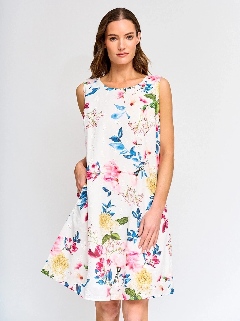 VESTIDO MUJER CACHAREL ALGODÓN CORTO TIPO JUMPER - 2