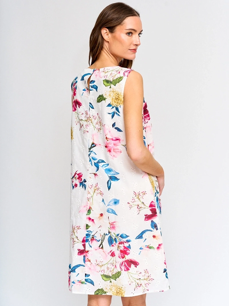 VESTIDO MUJER CACHAREL ALGODÓN CORTO TIPO JUMPER - 3