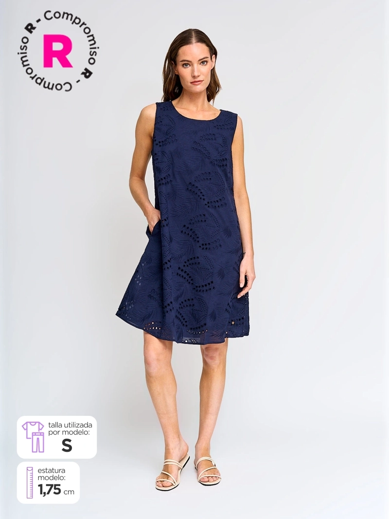 CACHAREL VESTIDO MUJER CACHAREL ALGODÓN CORTO TIPO JUMPER