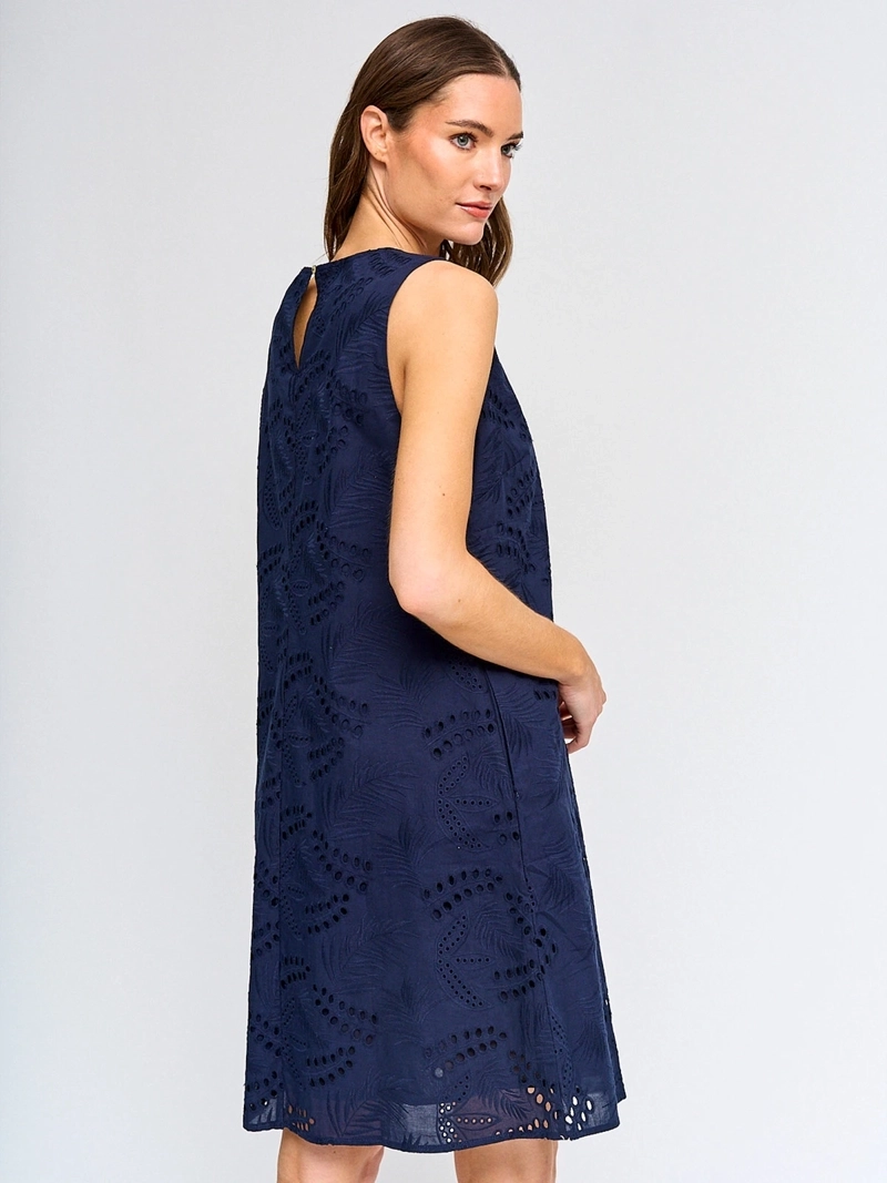 VESTIDO MUJER CACHAREL ALGODÓN CORTO TIPO JUMPER - 3