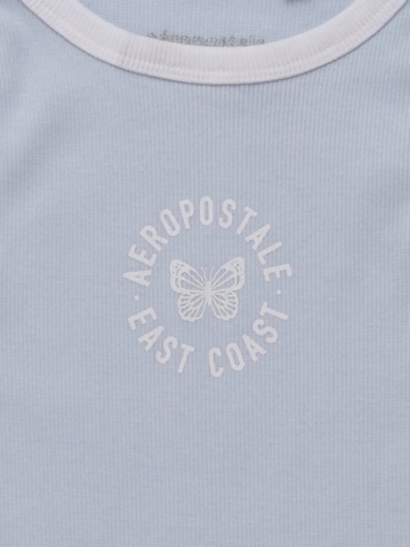 POLERA SIN MANGAS NIÑA AEROPOSTALE RIB - 3