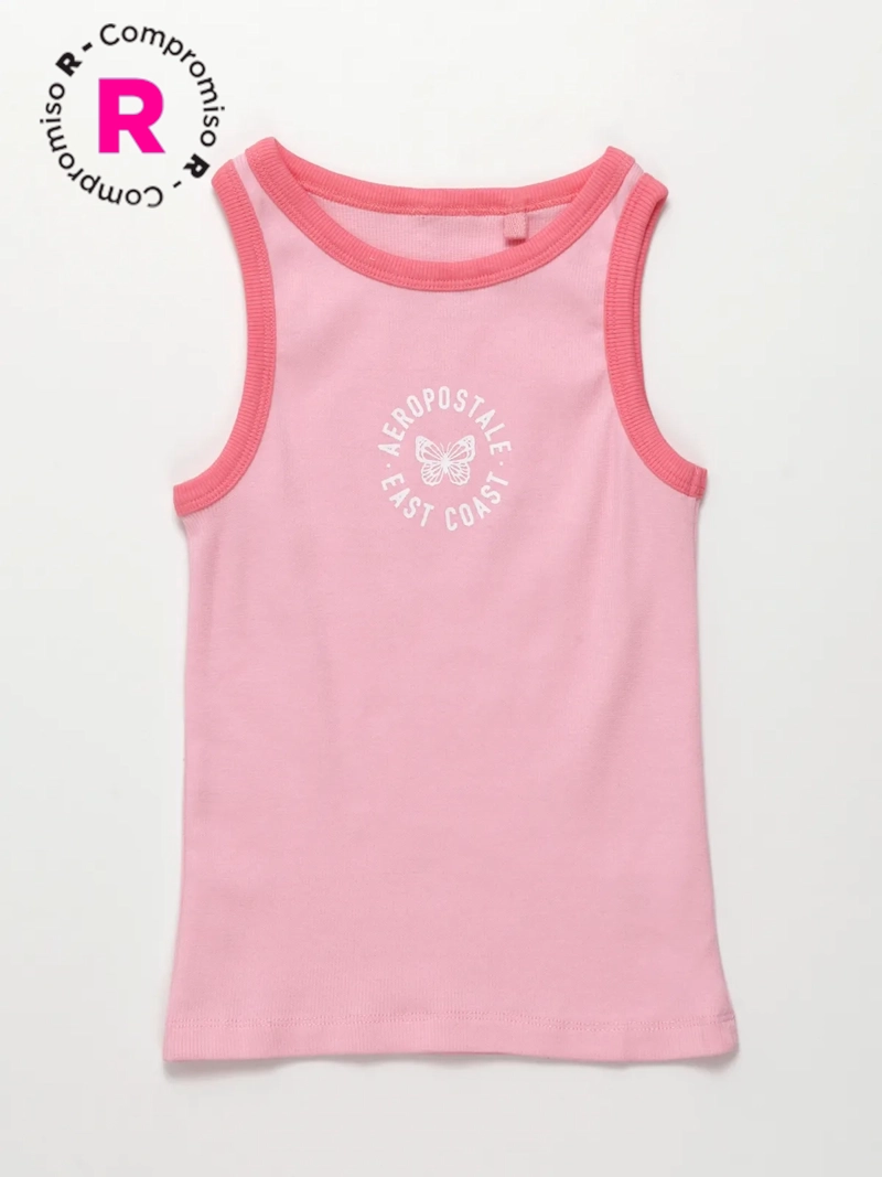 POLERA SIN MANGAS NIÑA AEROPOSTALE RIB - 1