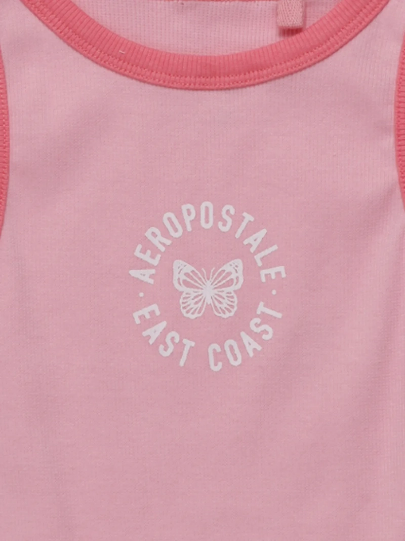 POLERA SIN MANGAS NIÑA AEROPOSTALE RIB - 3
