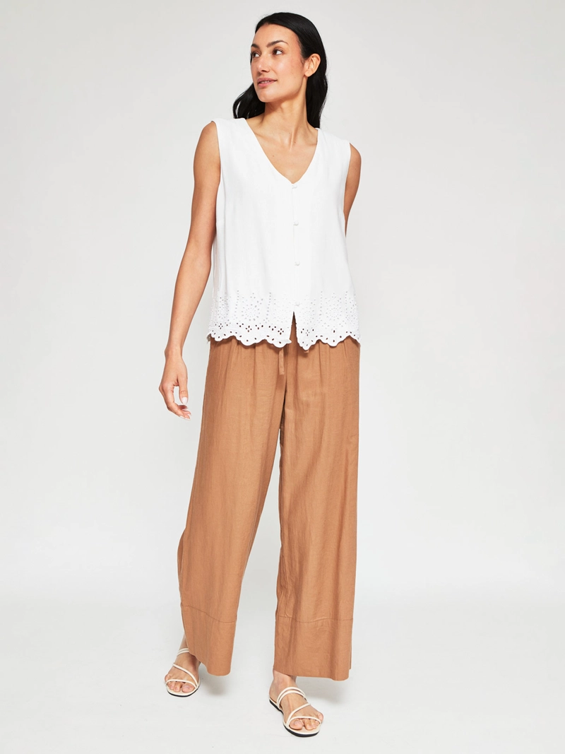 GILET MUJER AZIZ SIN MANGAS BRODERIE - 4