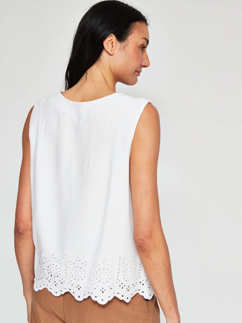 GILET MUJER AZIZ SIN MANGAS BRODERIE - 2