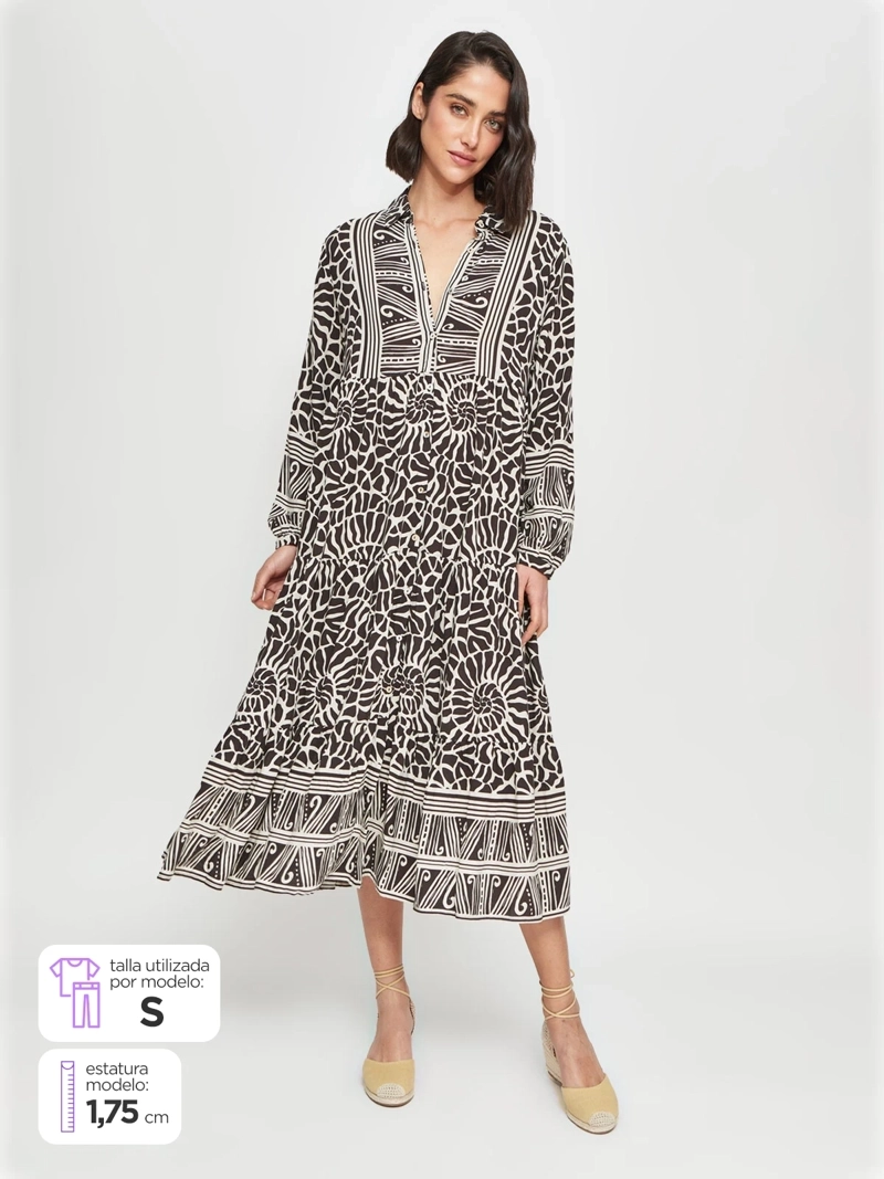 VESTIDO MUJER REGATTA LARGO ESTAMPADO - 1